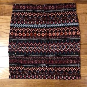 Forever 21 Mosaic Bodycon Skirt